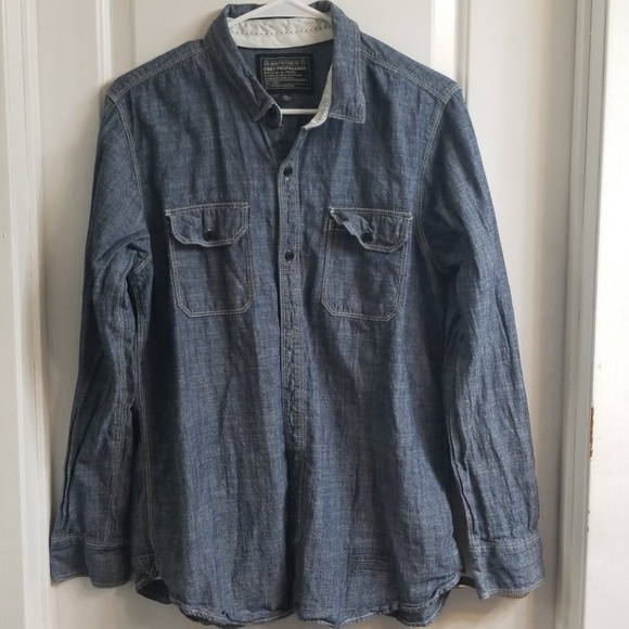 obey denim shirt